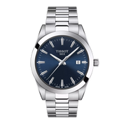 Tissot Gentleman 40mm T127.410.11.041.00 - bracciale e cassa acciaio - quadrante blu con datario